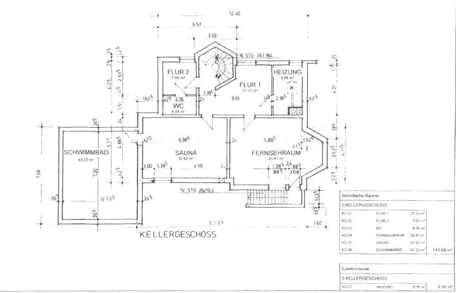 Grundriss Keller